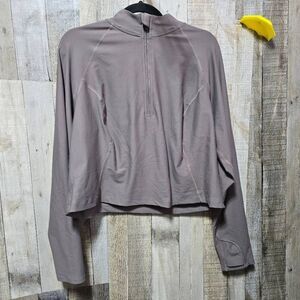 Old Navy Go Dry Powersoft Brown Cropped Athletic Sweatshirt 2x